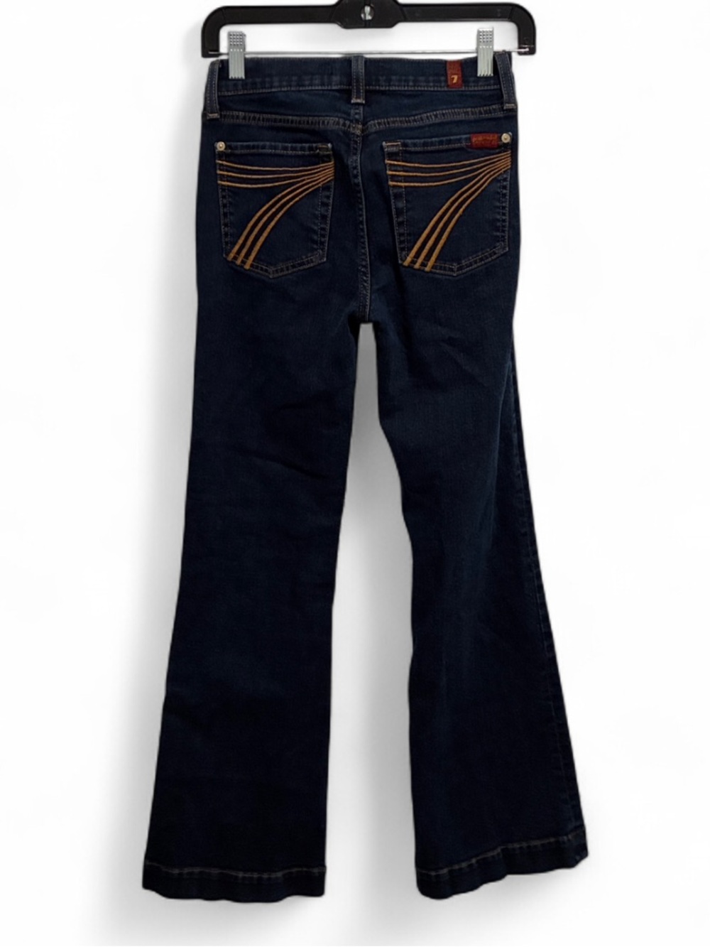 7 For All Mankind Tailorless Dojo Dark Navy Flare Jeans